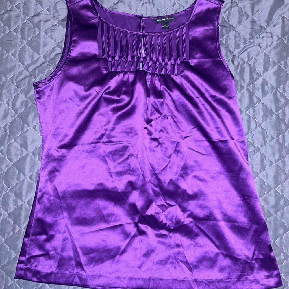 Banana Republic Deep Purple Sleeveless Top